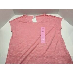 Active Life Cereza Heather Magenta‎ Cut Out Sleeve Size Large